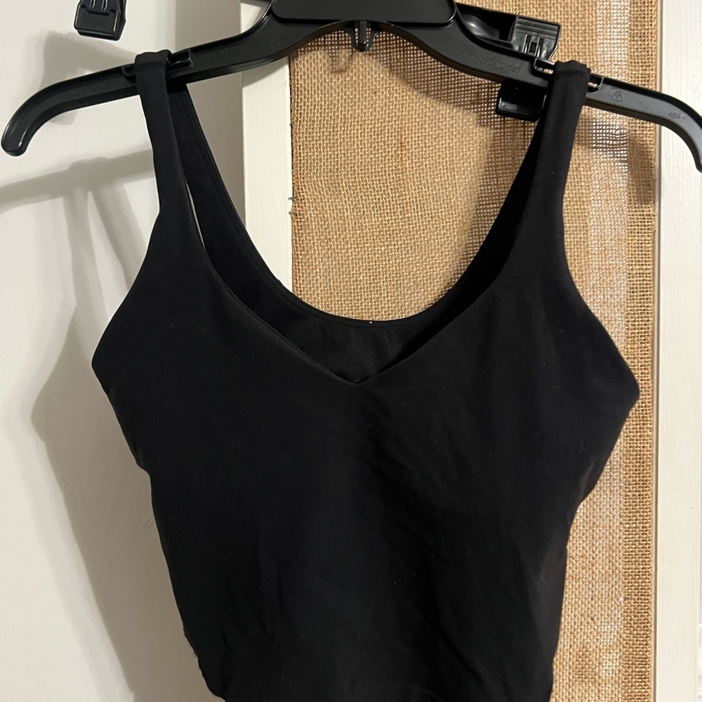 Lululemon Athletica Black V-Neck Tank Top